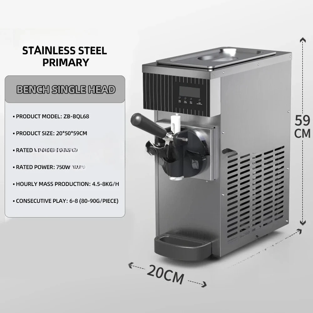 For Home Desktop Single Head Ice Cream Maker Fast Freezing BPA-Free Easy Use Homemade Dessert Machine
For Home Desktop Single Head Ice Cream Maker Fast Freezing BPA-Free Easy Use Homemade Dessert Machine