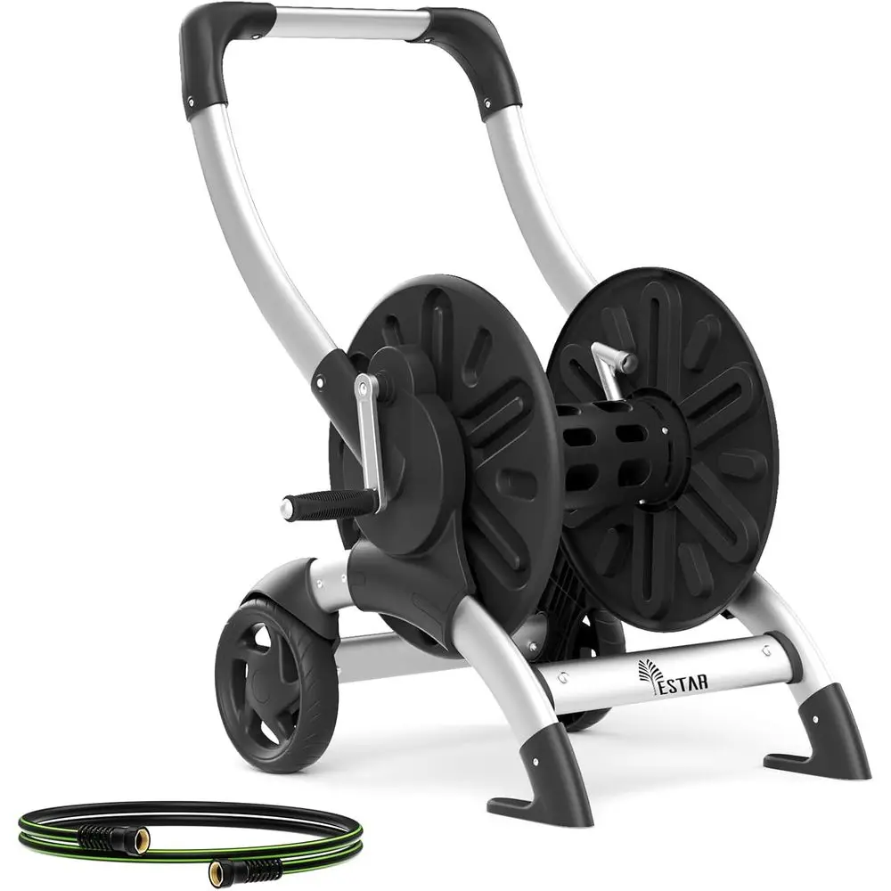 Upgrade Hose Cart, Holds 200 eet o 5/8" Hose, Hose Cart With Eort-saving Hand Crank,2 Wheels,Heavy Duty reestanding Water Hose s
Upgrade Hose Cart, Holds 200 eet o 5/8" Hose, Hose Cart With Eort-saving Hand Crank,2 Wheels,Heavy Duty reestanding Water Hose s