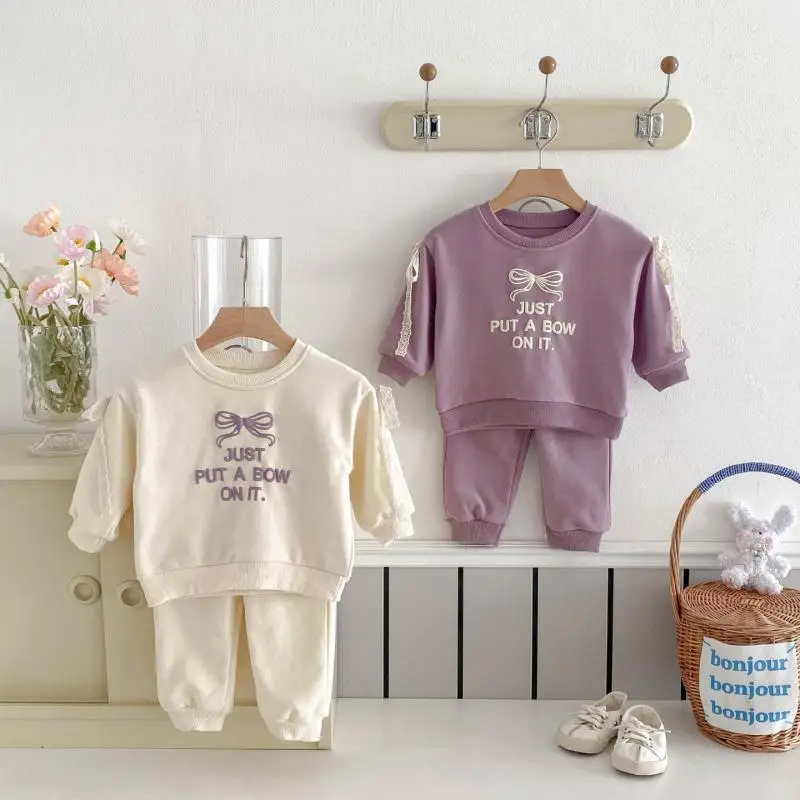 2025 Spring Baby Girls Long Sleeve Letter Print Sweatshirt And Pants 2pcs Set Infant Toddler Casual Outfit Clothes
2025 Spring Baby Girls Long Sleeve Letter Print Sweatshirt And Pants 2pcs Set Infant Toddler Casual Outfit Clothes