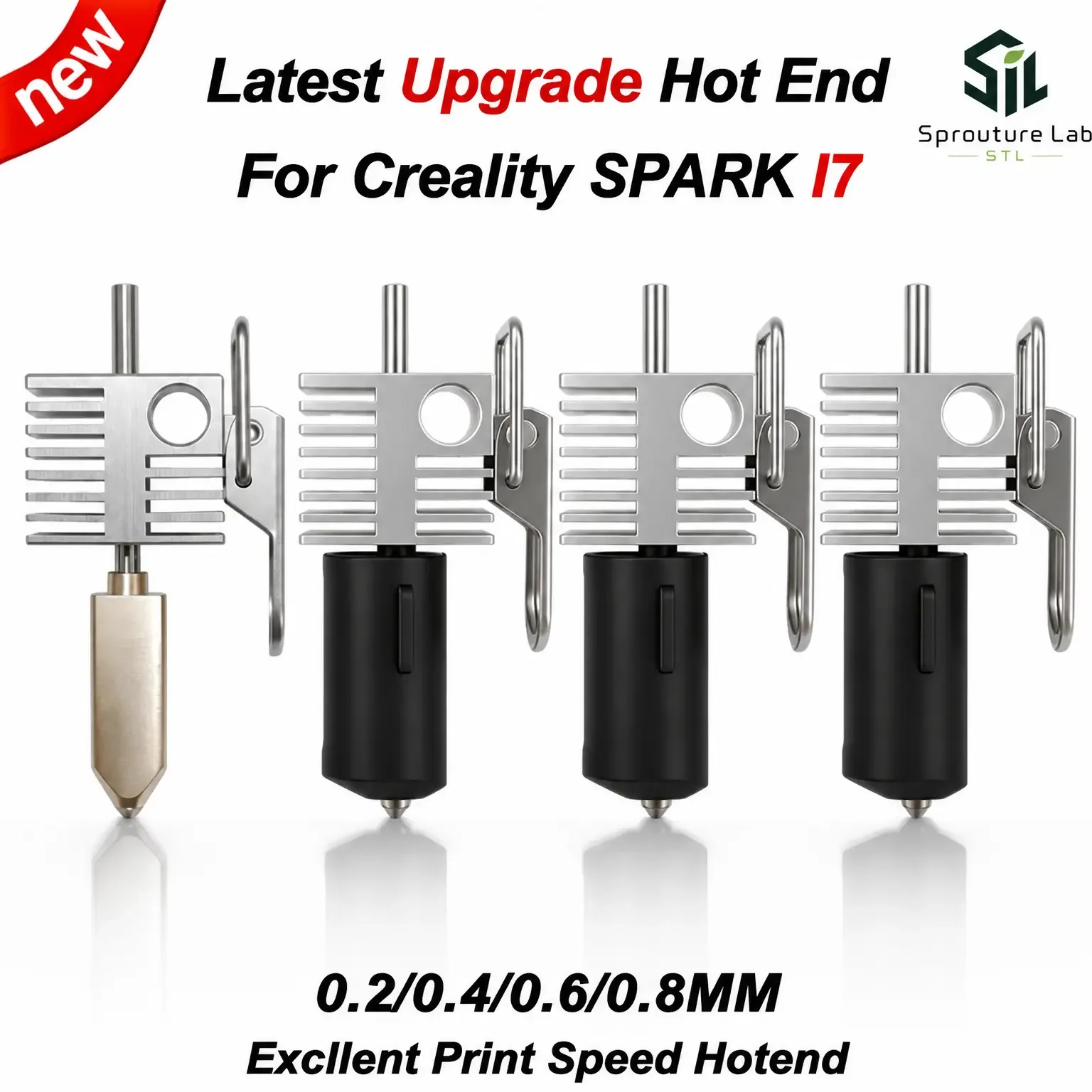 New For Creality Spark i7 Hot End Nozzle High Quality 0.2 0.4 0.6 0.8 Hardened Steel High Speed 3d Pirnter I7 Accessories
New For Creality Spark i7 Hot End Nozzle High Quality 0.2 0.4 0.6 0.8 Hardened Steel High Speed 3d Pirnter I7 Accessories