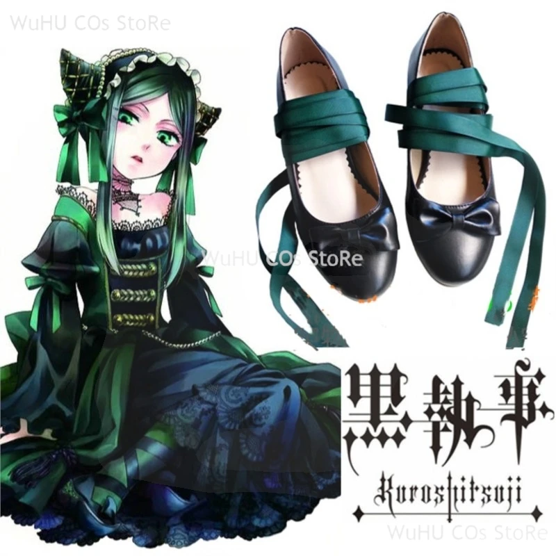 Anime Black Butler Sieglinde Sullivan Cosplay Shoes Green High Heels Women Halloween Party Gorgeous Ciel Dark Green Lady Cosplay
Anime Black Butler Sieglinde Sullivan Cosplay Shoes Green High Heels Women Halloween Party Gorgeous Ciel Dark Green Lady Cosplay