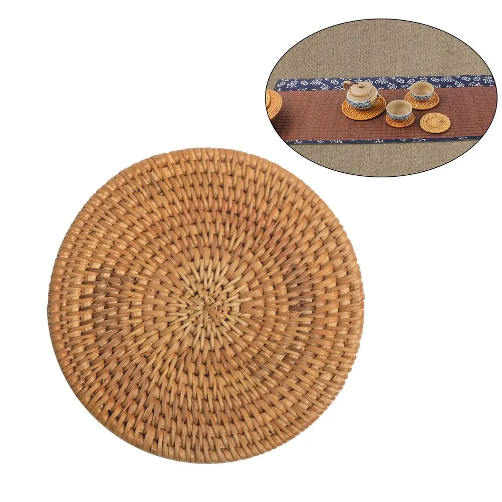 Rattan Coaster Set Heat Resistant Round Pad for Tea Coffee Cups Non Slip Waterproof Protect Table Top Handwoven Natural Material
Rattan Coaster Set Heat Resistant Round Pad for Tea Coffee Cups Non Slip Waterproof Protect Table Top Handwoven Natural Material