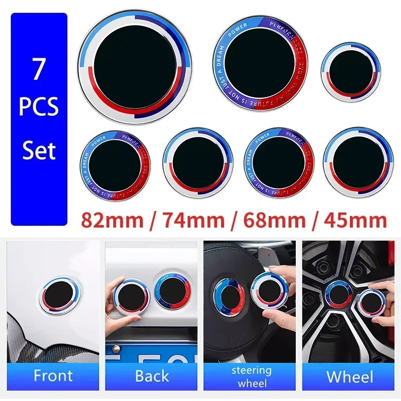 7pcs 82mm 74mm 45mm Car Front Bonnet Hood Rear Tail Trunk Emblem Badge Logo For Bmw E46 E39 E38 E90 E60 Z3 Z4 X3 X5 X6 F10 E93
7pcs 82mm 74mm 45mm Car Front Bonnet Hood Rear Tail Trunk Emblem Badge Logo For Bmw E46 E39 E38 E90 E60 Z3 Z4 X3 X5 X6 F10 E93
