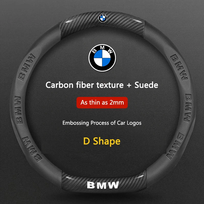 Car Carbon Fiber Steering Wheel Cover For BMW X1 X3 X4 X5 E46 E90 F20 E60 E39 F10 M1 M2 M3 M5 M6 E87 M Power Sticker Accessories
Car Carbon Fiber Steering Wheel Cover For BMW X1 X3 X4 X5 E46 E90 F20 E60 E39 F10 M1 M2 M3 M5 M6 E87 M Power Sticker Accessories