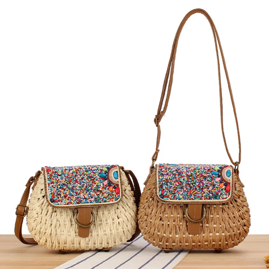 Summer Paper Rope Messenger Beach Vacation Shoulder Woven Crossbody Straw Bags for Women Quality Travel Flap Pocket bolsos mujer
Summer Paper Rope Messenger Beach Vacation Shoulder Woven Crossbody Straw Bags for Women Quality Travel Flap Pocket bolsos mujer