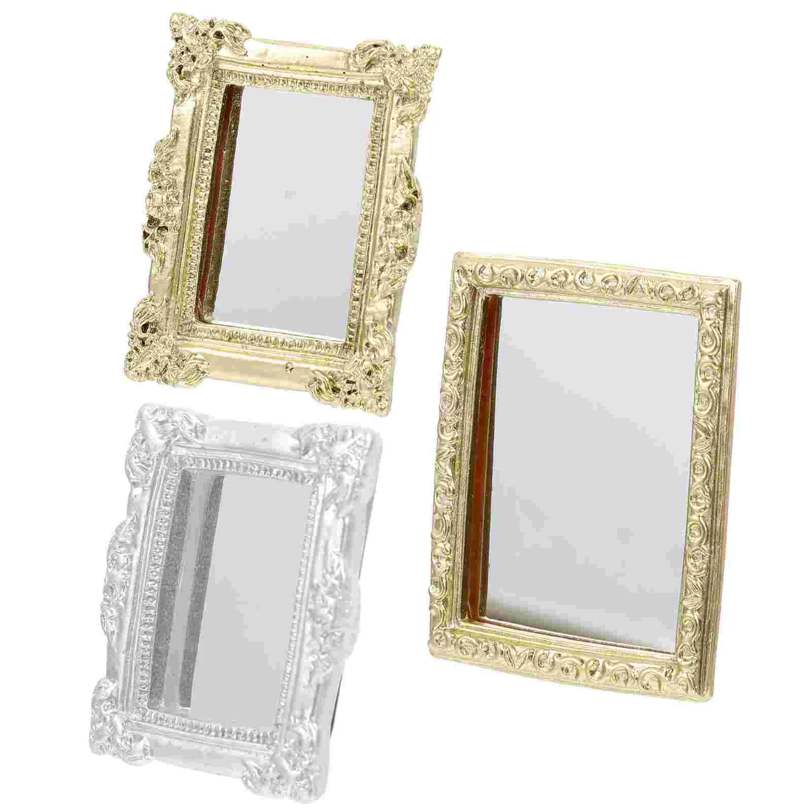 3 Pcs Dollhouse Mirror Decorative Household Children Toy Decorations Plastic Tiny Work Wall Mirrors
3 Pcs Dollhouse Mirror Decorative Household Children Toy Decorations Plastic Tiny Work Wall Mirrors