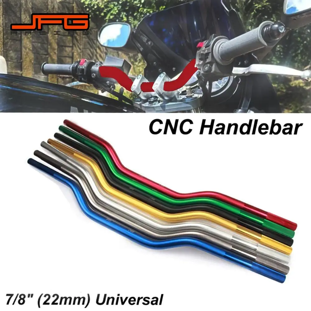 CNC Motorcycles 7/8" 22mm Handlebar Handle Bar Grips Universal Aluminum Alloy Handlebars Anti-rust For KTM HONDA SUZUKI YAMAHA
CNC Motorcycles 7/8" 22mm Handlebar Handle Bar Grips Universal Aluminum Alloy Handlebars Anti-rust For KTM HONDA SUZUKI YAMAHA