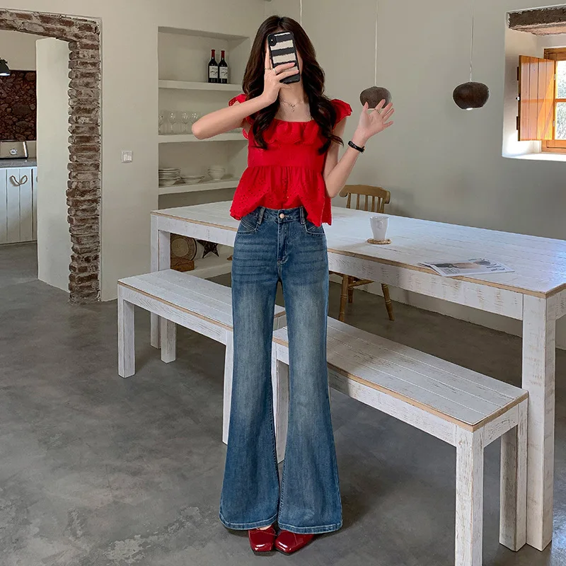 Spring Summer 2025 New Arrival Guangzhou Zerui Clothing High Waist Flared Jeans Deep And Light Colors Regular Thin Denim...
Spring Summer 2025 New Arrival Guangzhou Zerui Clothing High Waist Flared Jeans Deep And Light Colors Regular Thin Denim...
