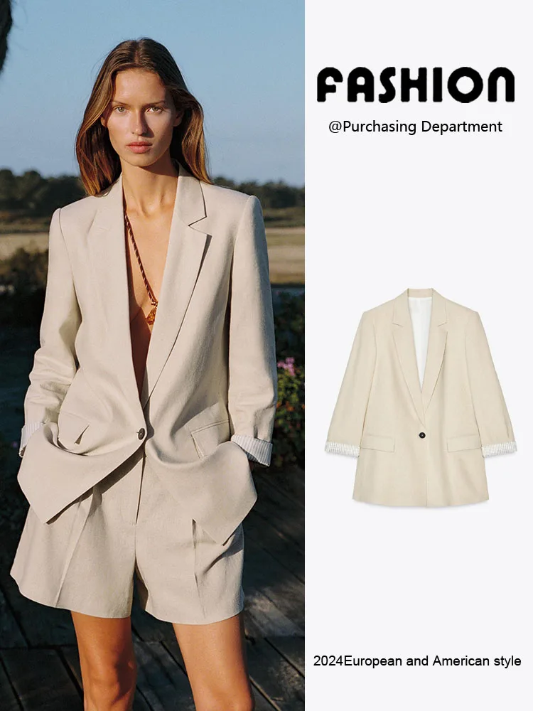 Spring New Arrival Women's Casual Long Sve Printed Cuff Suit Jaet Versatile Commute Sle 2753630 052
Spring New Arrival Women's Casual Long Sve Printed Cuff Suit Jaet Versatile Commute Sle 2753630 052