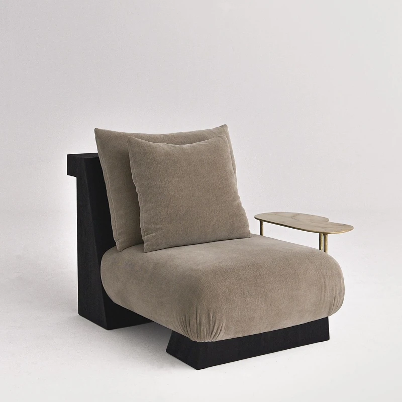 Fabric sofa single person sofa chair, solid wood retro small unit reception fabric sofa
Fabric sofa single person sofa chair, solid wood retro small unit reception fabric sofa