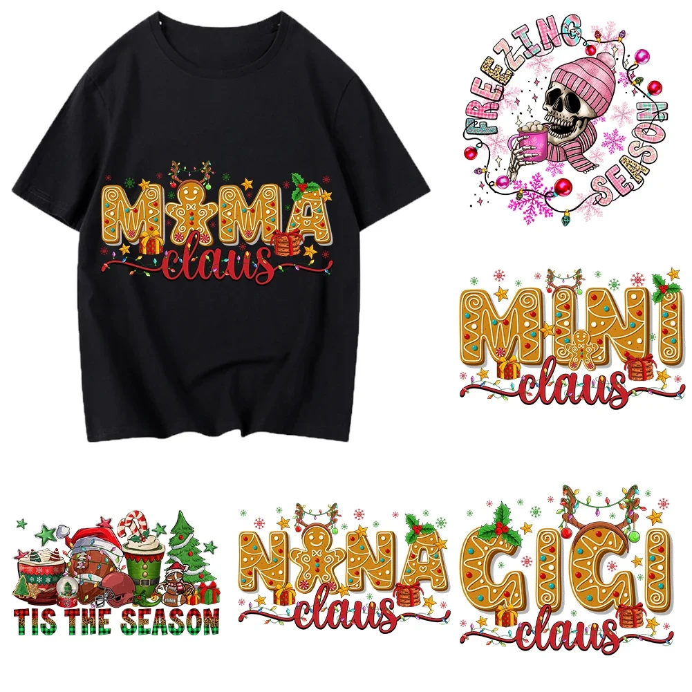 Festivals Christmas Iron On Heat Transfer Stickers For Clothes DTF Pinted Vinyl Thermal Appliques Washable T-Shirt Decal
Festivals Christmas Iron On Heat Transfer Stickers For Clothes DTF Pinted Vinyl Thermal Appliques Washable T-Shirt Decal