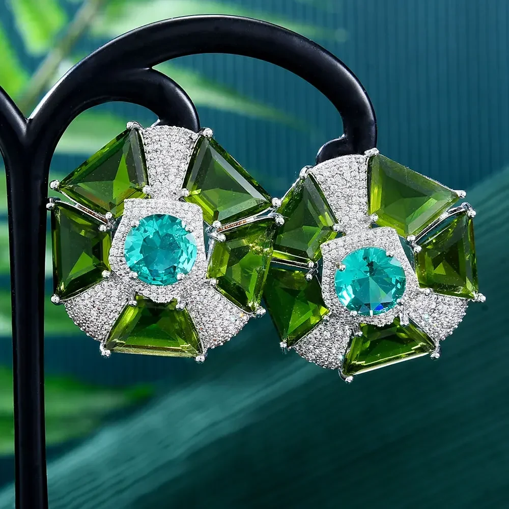 Kellybola Luxury Trendy Round Pink Green Earrings for Women Girl Daily High Quality Gorgeous Full CZ Noble Lady Bridal Jewelry
Kellybola Luxury Trendy Round Pink Green Earrings for Women Girl Daily High Quality Gorgeous Full CZ Noble Lady Bridal Jewelry