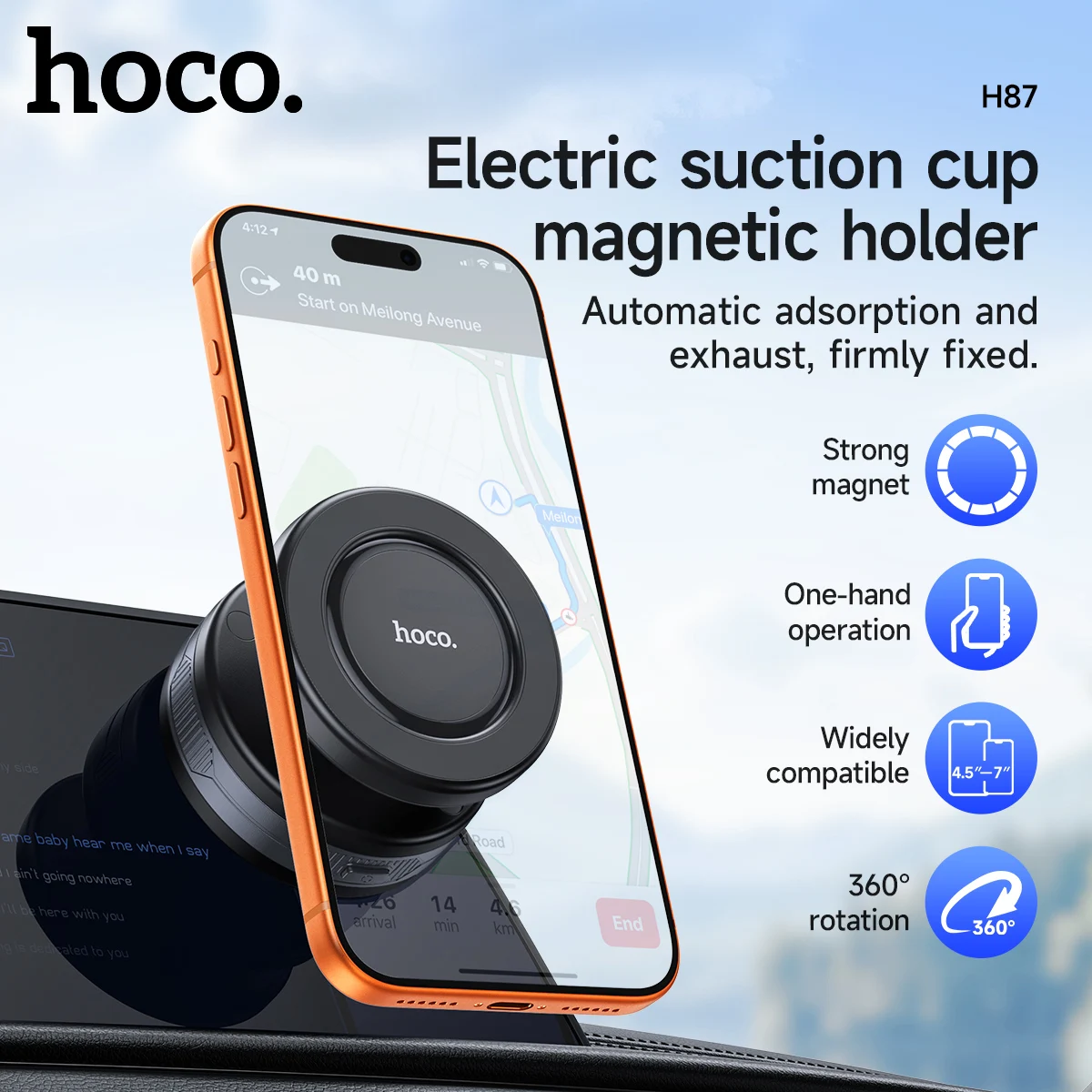 HOCO H87 Магнитный вакуумный автомобильный держатель для телефона 360° ° Вращающаяся присоска, навигационная подставка, кронштейн, автомобильный держатель для ванны/автомобиля, универсальный
HOCO H87 Магнитный вакуумный автомобильный держатель для телефона 360° ° Вращающаяся присоска, навигационная подставка, кронштейн, автомобильный держатель для ванны/автомобиля, универсальный