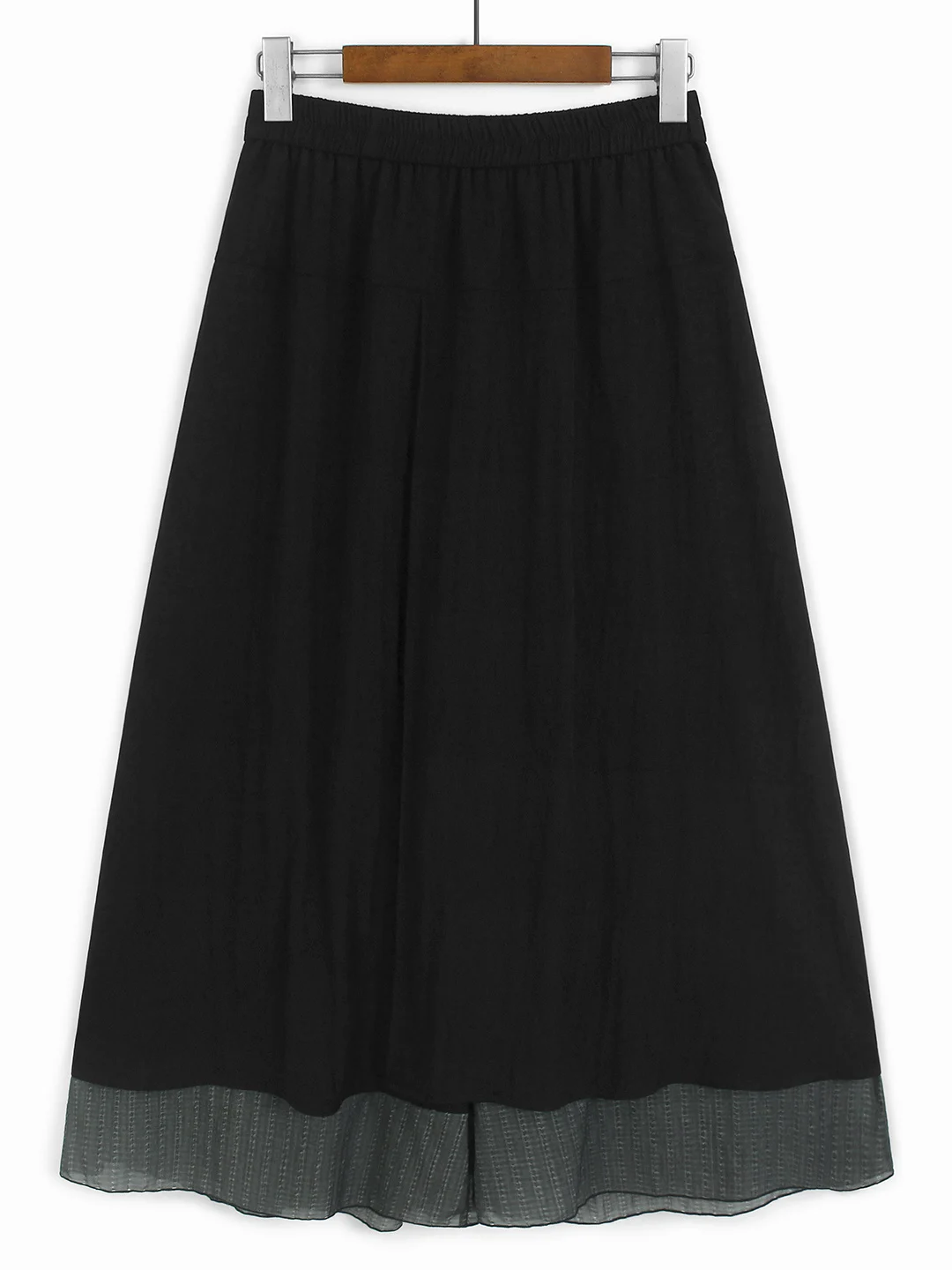 Dark Color Block Wide Leg Pants Elastic Waist Loose Slimming Fake Two-Piece Drapey Skirt Women Summer Casual Polyester Blend
Dark Color Block Wide Leg Pants Elastic Waist Loose Slimming Fake Two-Piece Drapey Skirt Women Summer Casual Polyester Blend