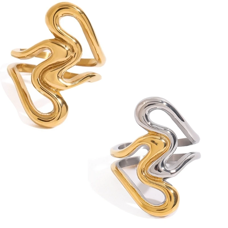 Irregular Line Heart Cutout Rings Elegant Abstract Rings Suitable for Fashion Youthful Women Daily and Party Use
Irregular Line Heart Cutout Rings Elegant Abstract Rings Suitable for Fashion Youthful Women Daily and Party Use