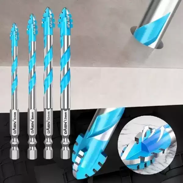 HILIXUN Four-edge Serrated Eccentric Drill Bit - Ultra-Hard Carbide Alloy for Tile, Concrete & Ceramic
HILIXUN Four-edge Serrated Eccentric Drill Bit - Ultra-Hard Carbide Alloy for Tile, Concrete & Ceramic