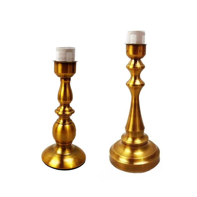 Gold European Style Metal Table Lamp Base 110V-220V AU EU Plug Knobs switch Bedside Lamp Decor E27 Socket Desk Lamp Base Holder
Gold European Style Metal Table Lamp Base 110V-220V AU EU Plug Knobs switch Bedside Lamp Decor E27 Socket Desk Lamp Base Holder