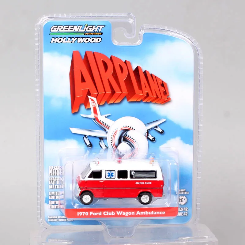 Масштаб 1/64, классический Ford Club Wagon Ambluance, автомобиль-фургон, модель Econoline, литье под давлением и игрушечный транспорт, Greenlight Miniaturas
Масштаб 1/64, классический Ford Club Wagon Ambluance, автомобиль-фургон, модель Econoline, литье под давлением и игрушечный транспорт, Greenlight Miniaturas