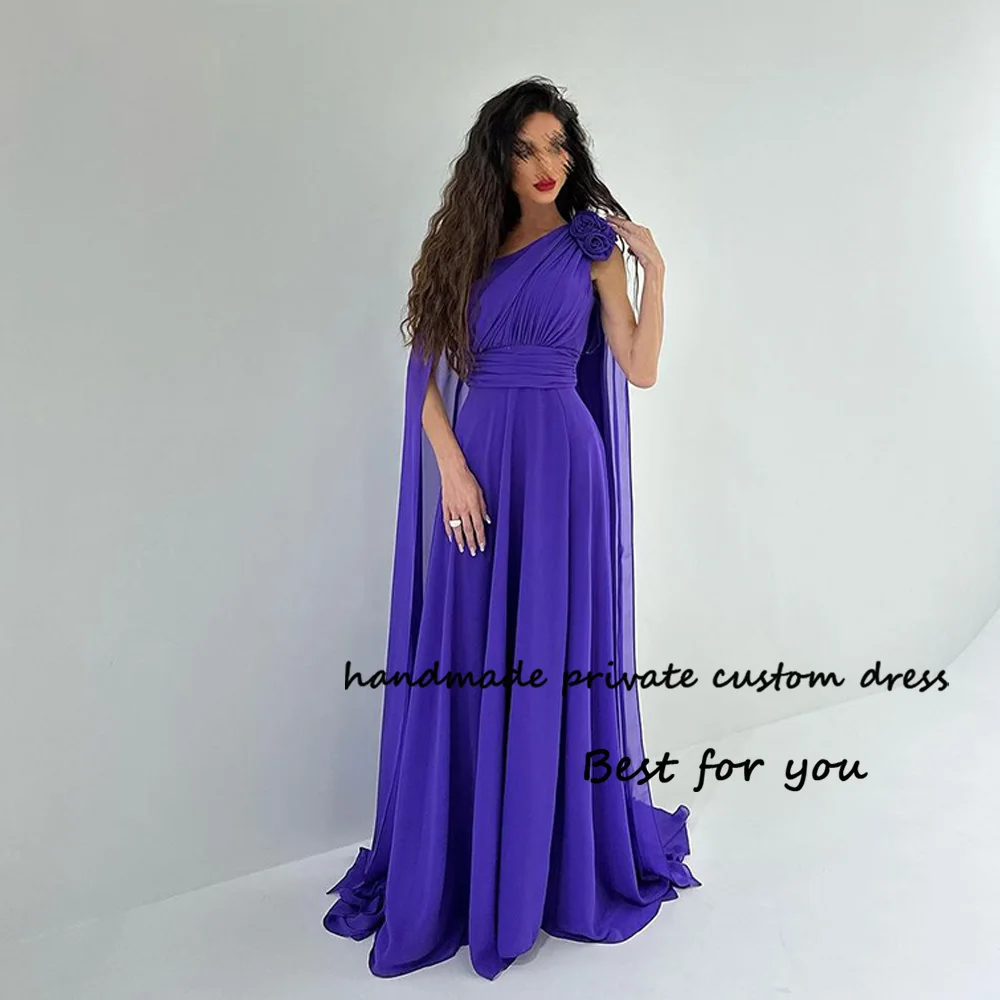 Purple Chiffon One Shoulder Prom Dresses for Women Long Arabic Dubai Evening Party Dress Floor Length Formal Gowns
Purple Chiffon One Shoulder Prom Dresses for Women Long Arabic Dubai Evening Party Dress Floor Length Formal Gowns