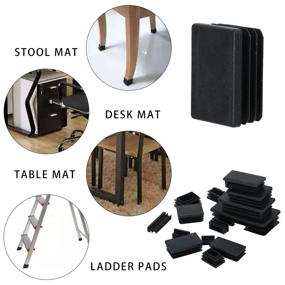 10pcs Non-Slip Cushion Black Square Plastic Furniture Rectangular Pipe Plug Foot Cover Plug
10pcs Non-Slip Cushion Black Square Plastic Furniture Rectangular Pipe Plug Foot Cover Plug