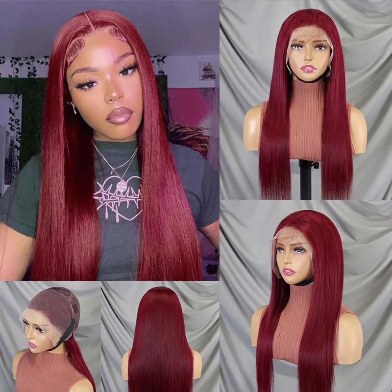 Malaysian 13x4 HD Lace Frontal Human Hair Wig 99J Burgundy 13x6 Wigs Pre Plucked Straight Human Hair Lace Wigs For Women
Malaysian 13x4 HD Lace Frontal Human Hair Wig 99J Burgundy 13x6 Wigs Pre Plucked Straight Human Hair Lace Wigs For Women