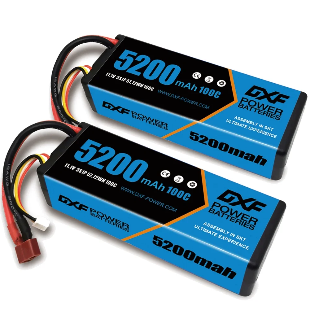 DXF 5200 мАч 3S Lipo аккумулятор 11,1 В 100C с разъемом Deans/T жесткий чехол для радиоуправляемого автомобиля, лодки, грузовика, вертолета, самолета
DXF 5200 мАч 3S Lipo аккумулятор 11,1 В 100C с разъемом Deans/T жесткий чехол для радиоуправляемого автомобиля, лодки, грузовика, вертолета, самолета