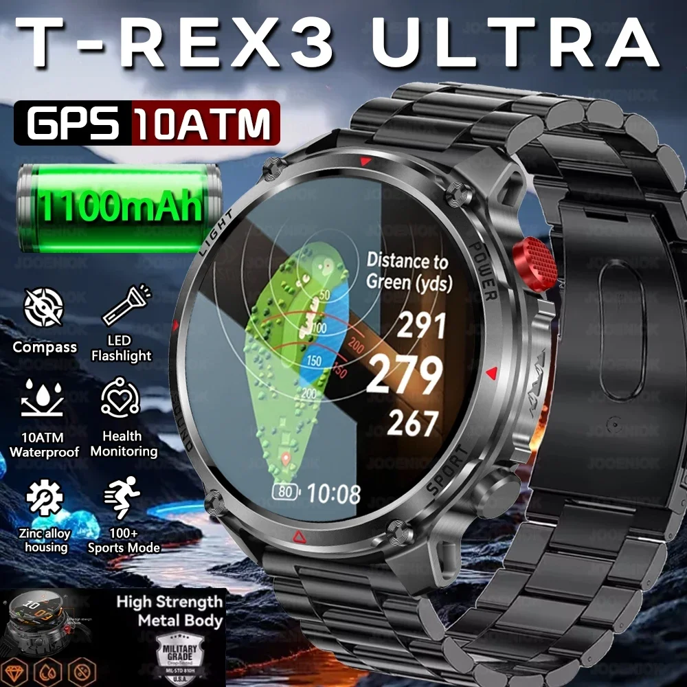 2026 New Military T-Rex 3 GPS Smart Watch Men IP68 Waterproof GPS Sports Track Heart Rate Bluetooth Call 1100mAh Smartwatch Man
2026 New Military T-Rex 3 GPS Smart Watch Men IP68 Waterproof GPS Sports Track Heart Rate Bluetooth Call 1100mAh Smartwatch Man