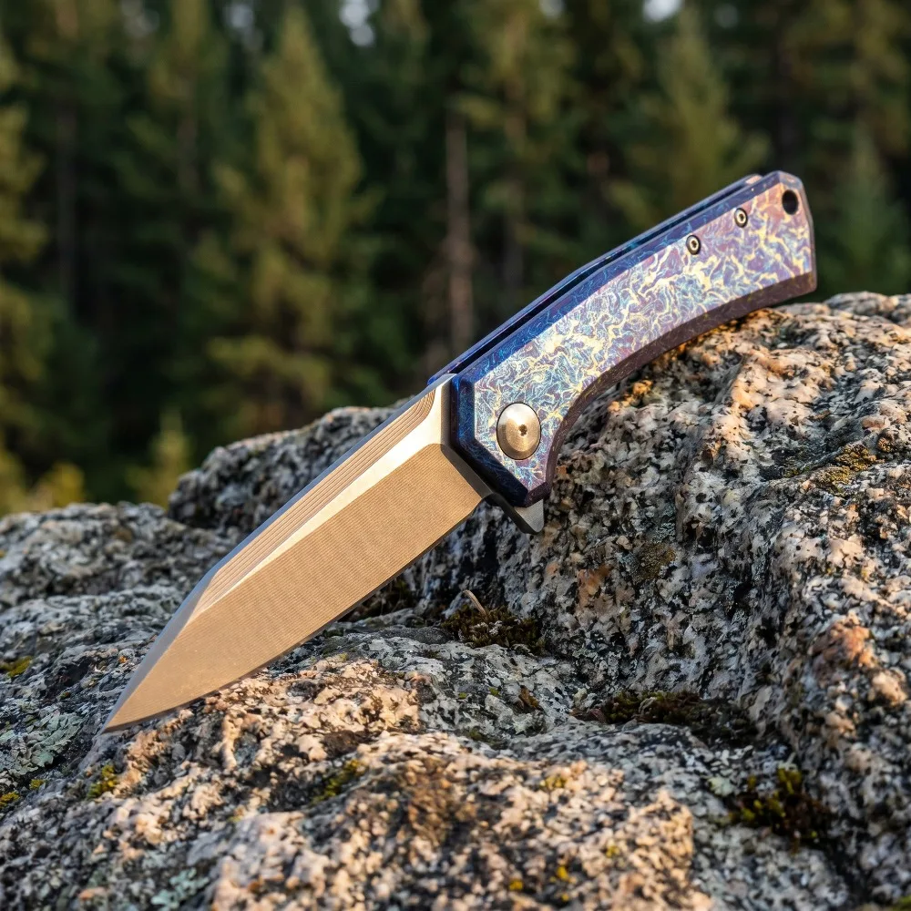0808 Portable TC4 Titanium Alloy Handle Folding Knife Lightweight Stainless Steel Blade Jungle Knives Daily Use
0808 Portable TC4 Titanium Alloy Handle Folding Knife Lightweight Stainless Steel Blade Jungle Knives Daily Use