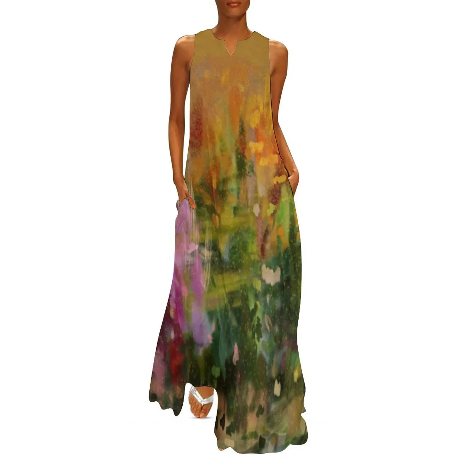 Bouquet of Orchids - Abstract Painting Long Dress women dress long dress women summer
Bouquet of Orchids - Abstract Painting Long Dress women dress long dress women summer