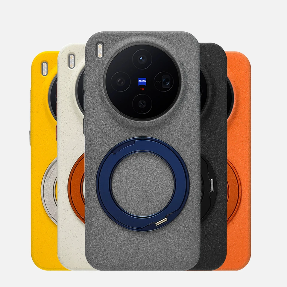 360° Rotating Ring Bracket Rock Sand Magnetic Frosted Bumper Case for VIVO X300 Ultra X300S Pro Wireless Charge Shockproof Cover
360° Rotating Ring Bracket Rock Sand Magnetic Frosted Bumper Case for VIVO X300 Ultra X300S Pro Wireless Charge Shockproof Cover