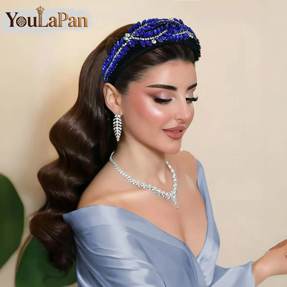 YouLaPan Luxury Black Color Velvet Headband Blue Color Rhinestone Head Hoop Wedding Party Headpieces Hair Accessories A306
YouLaPan Luxury Black Color Velvet Headband Blue Color Rhinestone Head Hoop Wedding Party Headpieces Hair Accessories A306