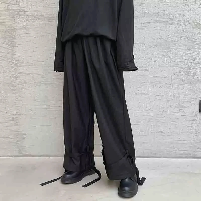 Men's Straight Pants Spring And Autumn New Fashion Korean Style Pop Personality Ribbon Design Casual Loose Large Pants
Men's Straight Pants Spring And Autumn New Fashion Korean Style Pop Personality Ribbon Design Casual Loose Large Pants