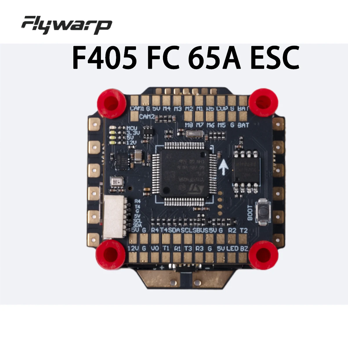 Штаб контроллера полета FlyWarp F405 с ESC 60A 4в1, гироскопом ICM42688P, для гоночного дрона Betaflight iNAV, 30,5x30,5 мм, 6-8S FPV
Штаб контроллера полета FlyWarp F405 с ESC 60A 4в1, гироскопом ICM42688P, для гоночного дрона Betaflight iNAV, 30,5x30,5 мм, 6-8S FPV