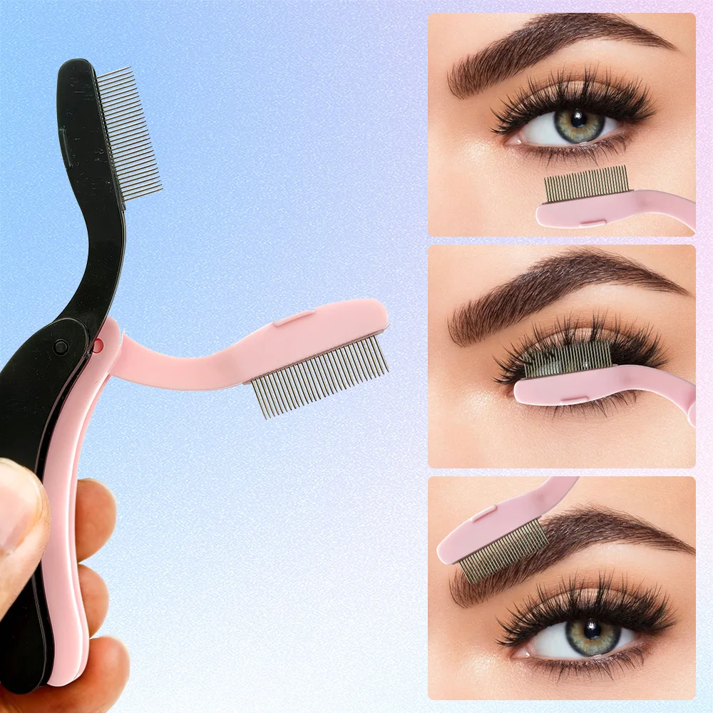 New Foldable Ultra-fine Stainless Steel Eyelash Brush Lash Separator Eyebrow Eyelashes Extension Comb Eyelash Curler
New Foldable Ultra-fine Stainless Steel Eyelash Brush Lash Separator Eyebrow Eyelashes Extension Comb Eyelash Curler