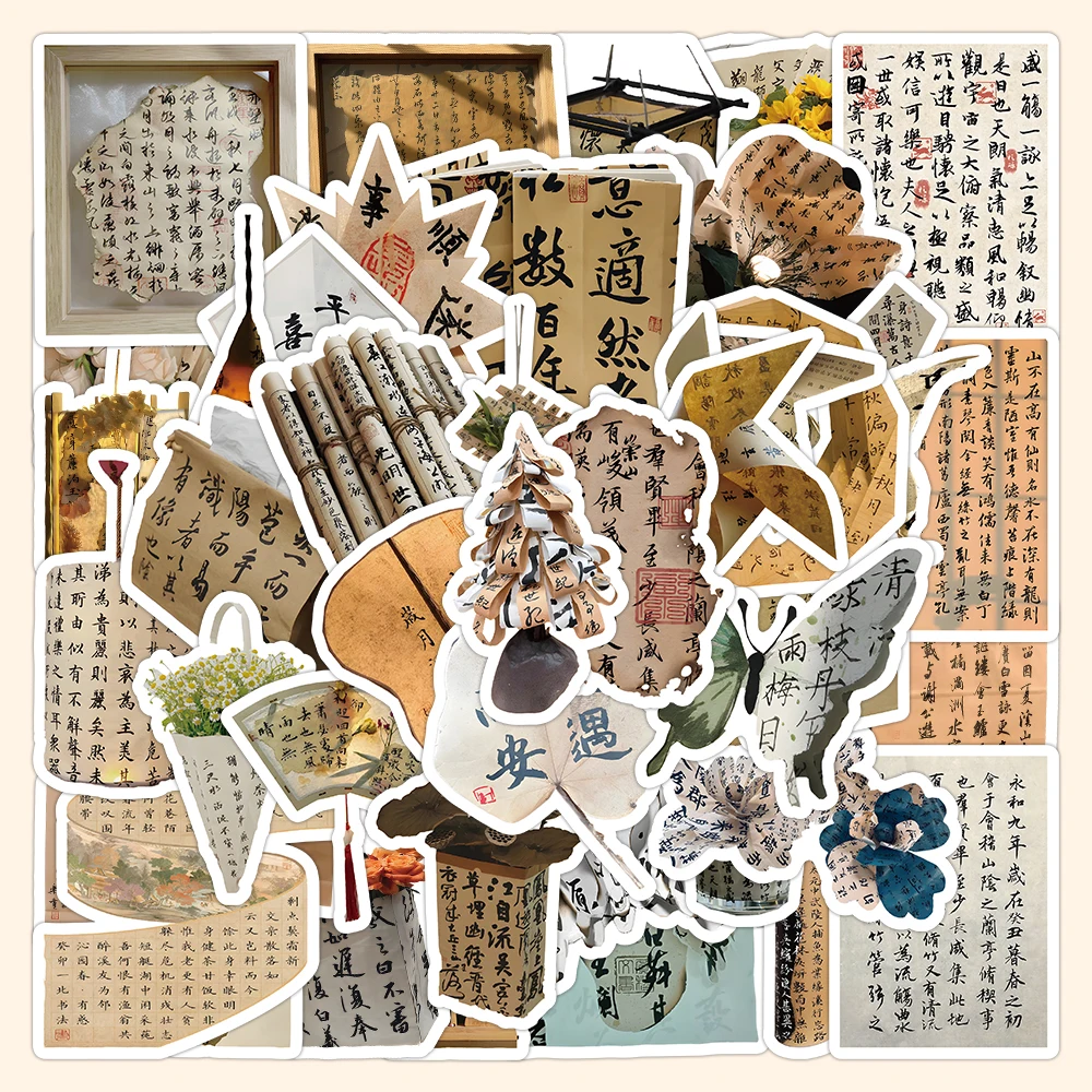 10/60PCS Chinese Style Calligraphy Things Graffiti Sticker Chinese Traditional Culture Cartoon Decal Cup Phone Guitar Kid Toys
10/60PCS Chinese Style Calligraphy Things Graffiti Sticker Chinese Traditional Culture Cartoon Decal Cup Phone Guitar Kid Toys