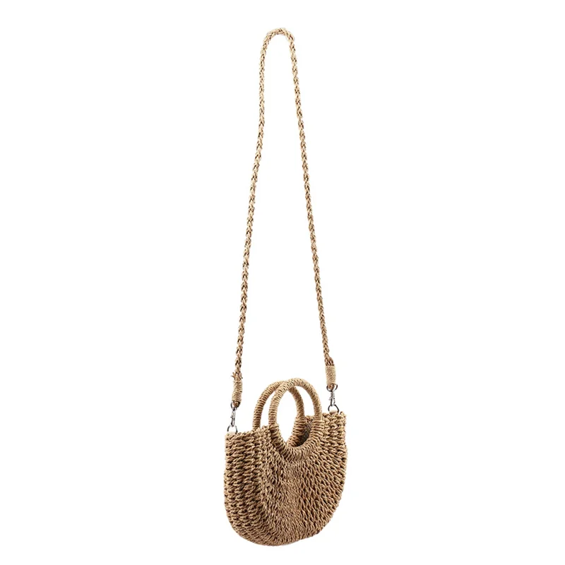 【SEE】5X Straw Woven Bag Handmade Rattan Woven Vintage Retro Straw Rope Knitted Women Crossbody Handbag Brown
【SEE】5X Straw Woven Bag Handmade Rattan Woven Vintage Retro Straw Rope Knitted Women Crossbody Handbag Brown
