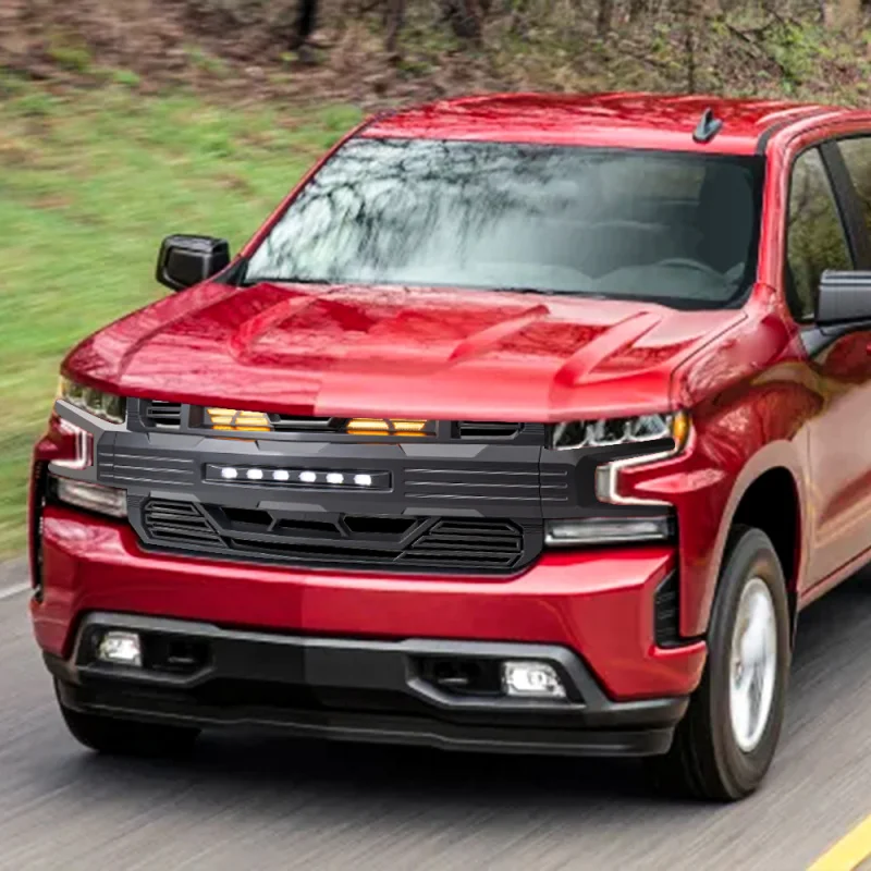 High Quality Matte Black Front Bumper Grille with Off-Road Amber Lights for 2019-2021 Silverado 1500 Optimization instructions
High Quality Matte Black Front Bumper Grille with Off-Road Amber Lights for 2019-2021 Silverado 1500 Optimization instructions