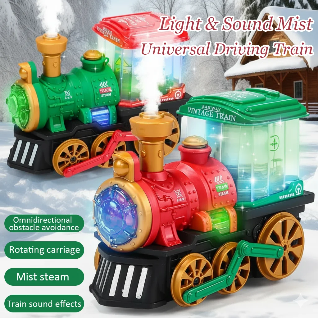 Электрический паровоз, игрушка для маленьких мальчиков, спрей-локомотив с дымовым светом и звуком, автоматический универсальный подарок для вождения детей и девочек
Электрический паровоз, игрушка для маленьких мальчиков, спрей-локомотив с дымовым светом и звуком, автоматический универсальный подарок для вождения детей и девочек