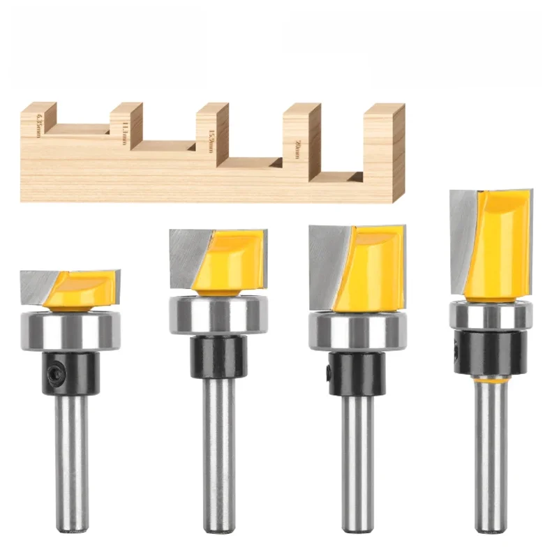 6pcs Cleaning Bottom Bit Bottom Bearing Router Bits Woodworking Carbide Cutters Milling Cutter for Wood Bit Face Mill
6pcs Cleaning Bottom Bit Bottom Bearing Router Bits Woodworking Carbide Cutters Milling Cutter for Wood Bit Face Mill