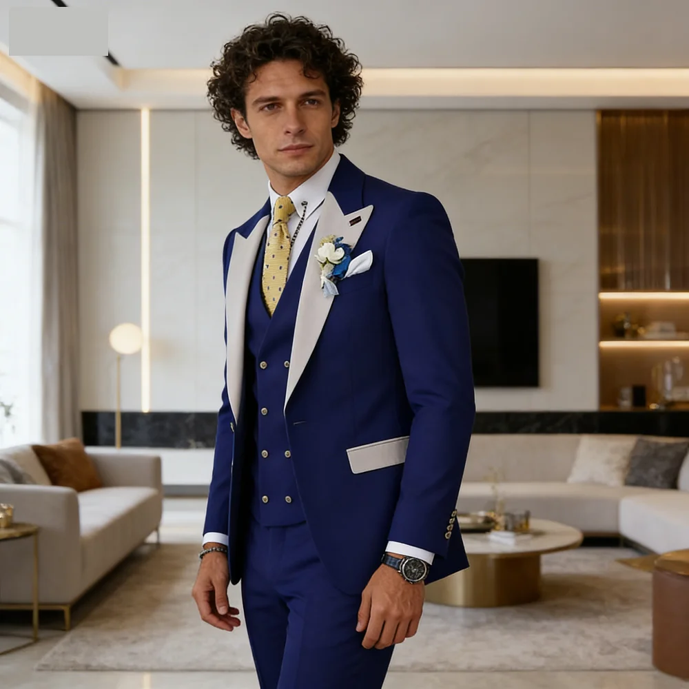 3 Piece Burgundy Men's Tuxedo Business Formal Slim Fit Wedding Casual Groomsmen Classic Banquet Home Party Suit Set
3 Piece Burgundy Men's Tuxedo Business Formal Slim Fit Wedding Casual Groomsmen Classic Banquet Home Party Suit Set