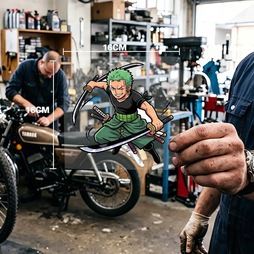 Anime One Piece Roronoa Zoro Waterproof Stickers For Decorating Car Windows Motorcycles And Computers.
Anime One Piece Roronoa Zoro Waterproof Stickers For Decorating Car Windows Motorcycles And Computers.