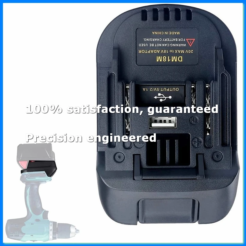 DM18M Battery Convertor Adapter for for DEWA 20V Battery Convert to for 18V BL1830 BL1850 Battery-A73M
DM18M Battery Convertor Adapter for for DEWA 20V Battery Convert to for 18V BL1830 BL1850 Battery-A73M