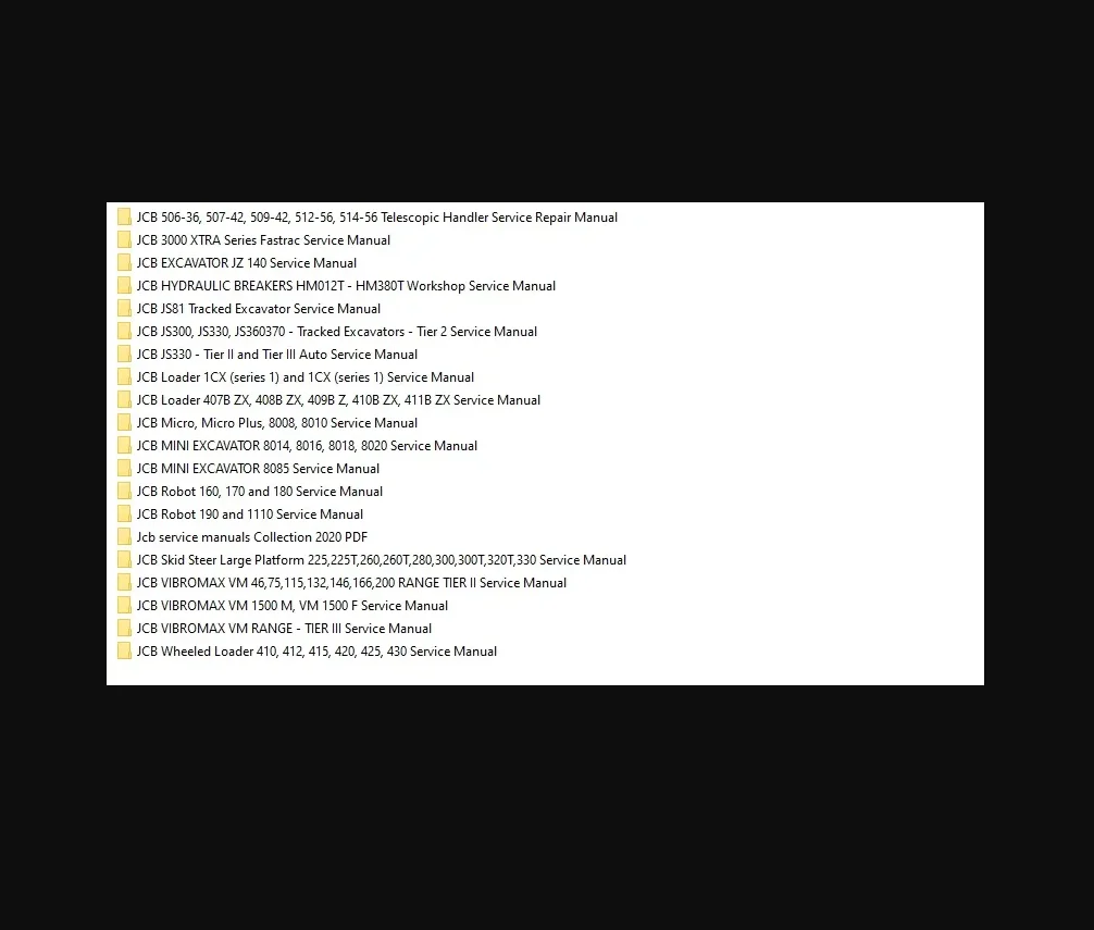 Коллекции руководств по обслуживанию JCB в формате PDF на 2026 год
Коллекции руководств по обслуживанию JCB в формате PDF на 2026 год