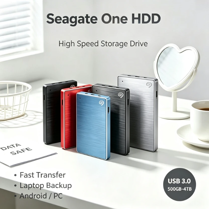 Seagate One 2PCS Portable External Hard Disk High Speed Large Capacity Drive For Laptop Desktop Mac Windows File Data Backup
Seagate One 2PCS Portable External Hard Disk High Speed Large Capacity Drive For Laptop Desktop Mac Windows File Data Backup