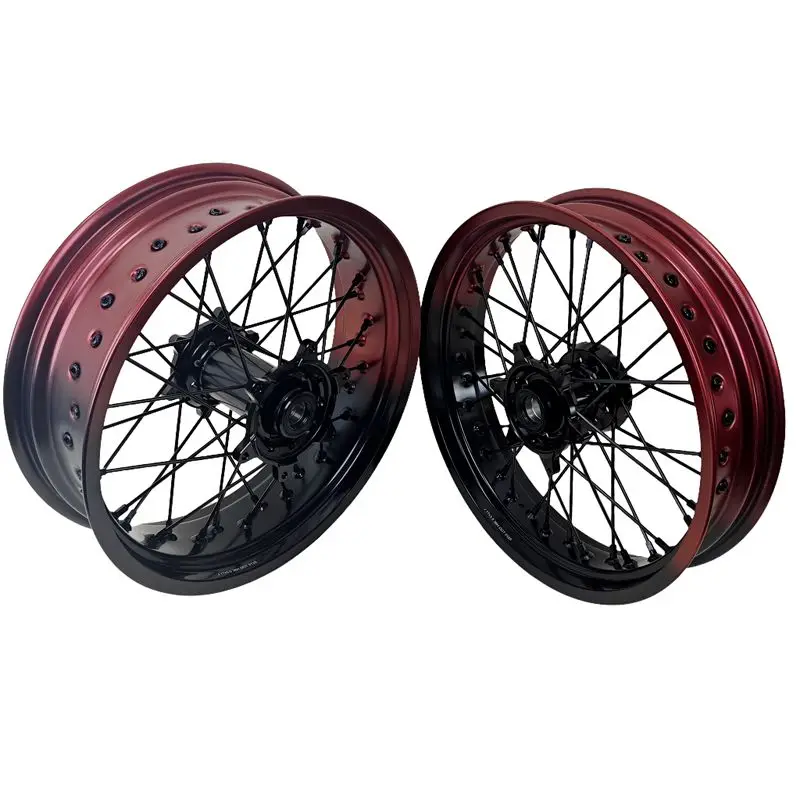 Hot-selling Fit for EXC 2008-2025 17 Inch Wheel Set Painted Bordeaux Red Motorcycle Dirt Bike Supermoto Wheels
Hot-selling Fit for EXC 2008-2025 17 Inch Wheel Set Painted Bordeaux Red Motorcycle Dirt Bike Supermoto Wheels
