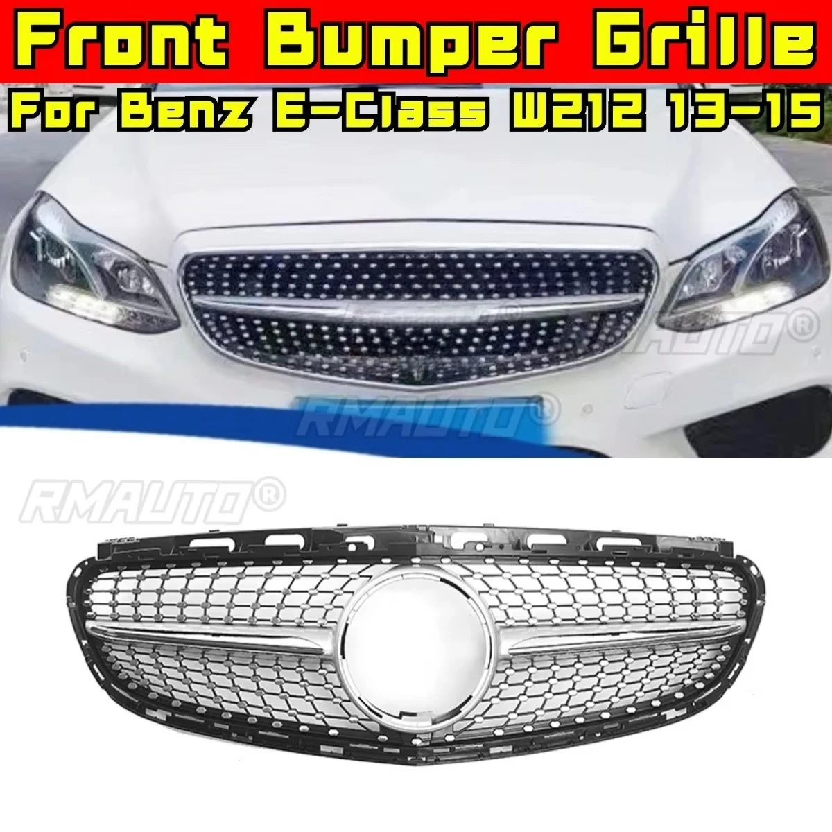 Решетка бампера автомобиля, декоративные полоски, гоночная решетка, комплект кузова, решетка переднего бампера для Mercedes Benz E-Class W212 2013-2015, внешний вид
Решетка бампера автомобиля, декоративные полоски, гоночная решетка, комплект кузова, решетка переднего бампера для Mercedes Benz E-Class W212 2013-2015, внешний вид