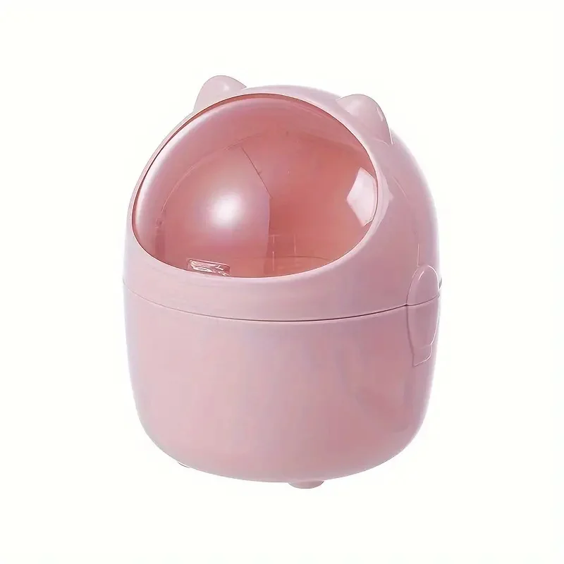 Mini Cute Cylindrical Wastebasket with Screw-Off Cap - Durable Plastic Desktop Trash Can
Mini Cute Cylindrical Wastebasket with Screw-Off Cap - Durable Plastic Desktop Trash Can