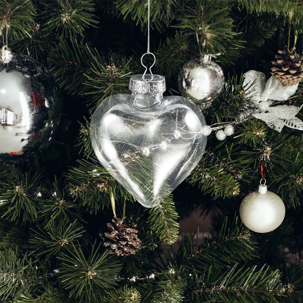 10Pcs Clear Heart Shape Christmas Balls Fillable Plastic Ornaments Transparent Hanging Baubles for Holiday Decoration DIY
10Pcs Clear Heart Shape Christmas Balls Fillable Plastic Ornaments Transparent Hanging Baubles for Holiday Decoration DIY
