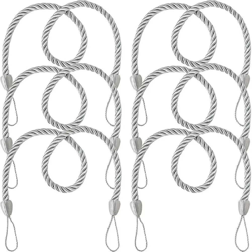 6 Pcs Curtain Tiebacks Decorative Buckle Straps for Bedroom Living Room Adjustable Portable Reliable Home Ornament
6 Pcs Curtain Tiebacks Decorative Buckle Straps for Bedroom Living Room Adjustable Portable Reliable Home Ornament
