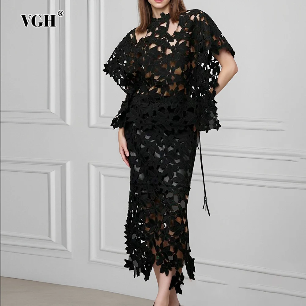 VGH однотонные сексуальные свободные полые комплекты из двух предметов для женщин с круглым вырезом и короткими рукавами, топ с высокой талией, дизайнерский комплект, женская мода, новинка
VGH однотонные сексуальные свободные полые комплекты из двух предметов для женщин с круглым вырезом и короткими рукавами, топ с высокой талией, дизайнерский комплект, женская мода, новинка